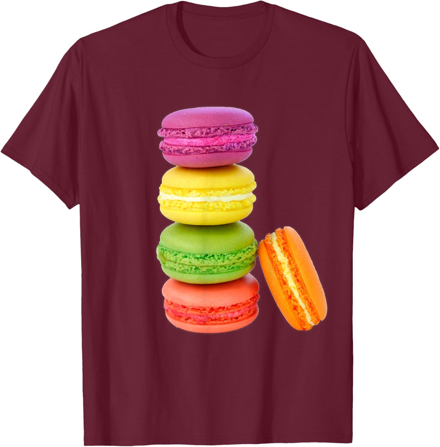 I Love Macaroons Macarons Candy Cupcake Sweets Cake Team T-Shirt - T-Shirt | Maroon