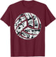 Camouflage Volleyball Lover Player Fan Cute Camo Volleyball T-Shirt - T-Shirt | Maroon