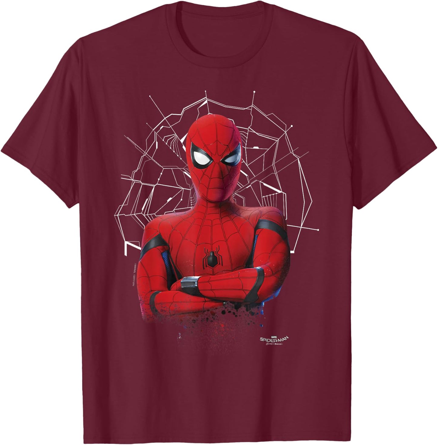 Marvel Spider-Man Homecoming Sarcasm in A Wink T-Shirt - T-Shirt | Maroon