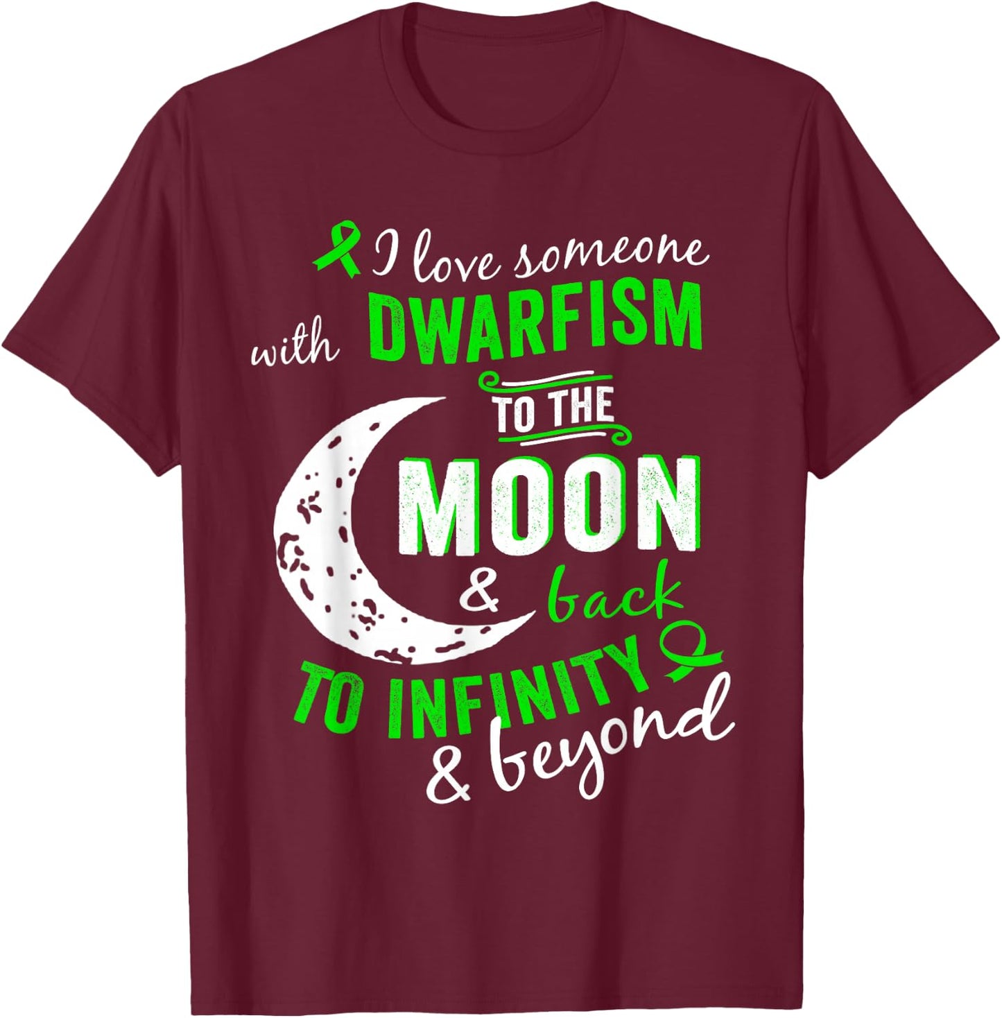 Dwarfism Awareness Shirt T-Shirt - T-Shirt | Maroon