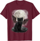 Gothic Bat Cat Shirt Vampire Funny Gifts Cats Lover T-Shirt - T-Shirt | Maroon