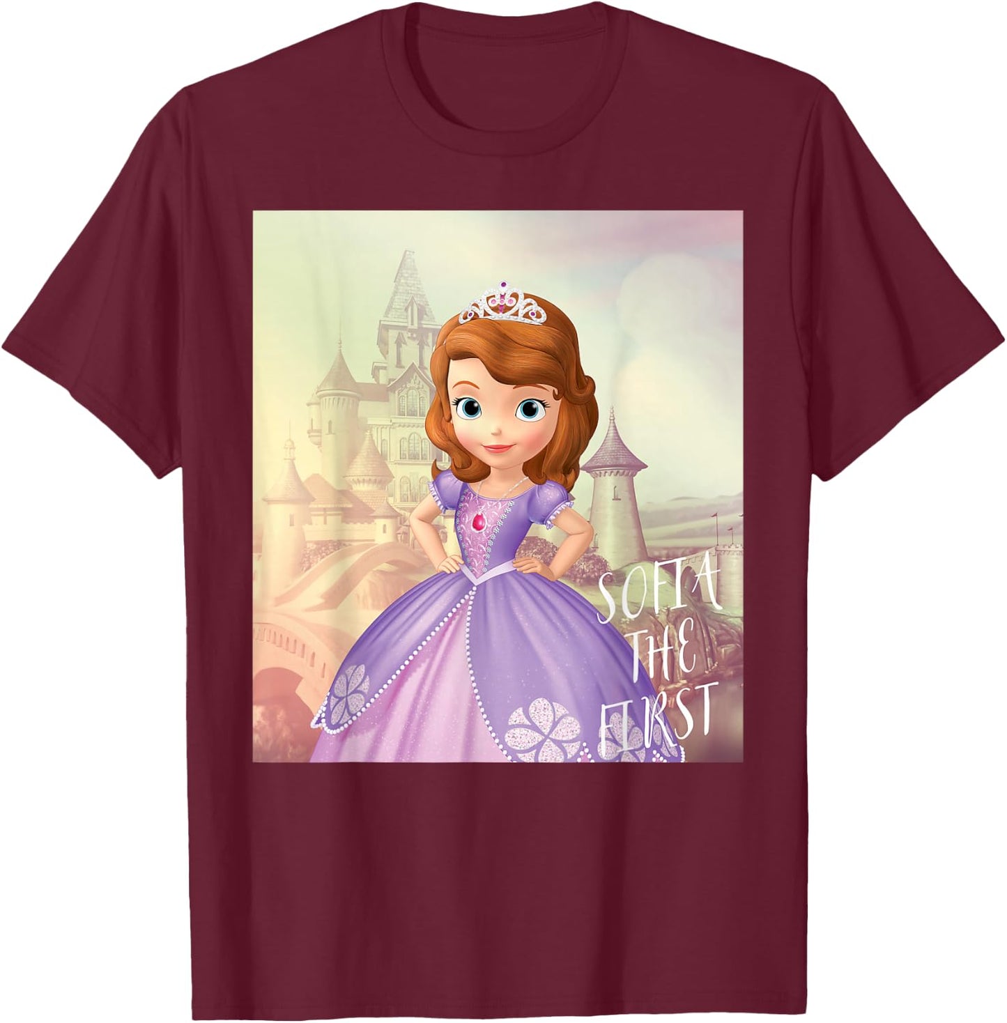 Disney - Sofia the First Castle T-Shirt - T-Shirt | Maroon
