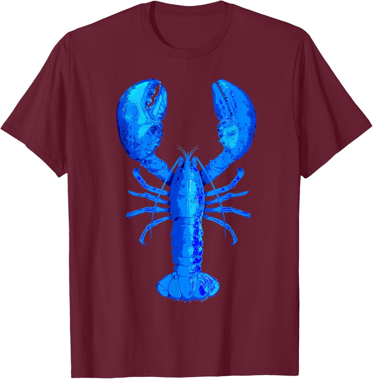 Blue Lobster T-Shirt - T-Shirt | Maroon