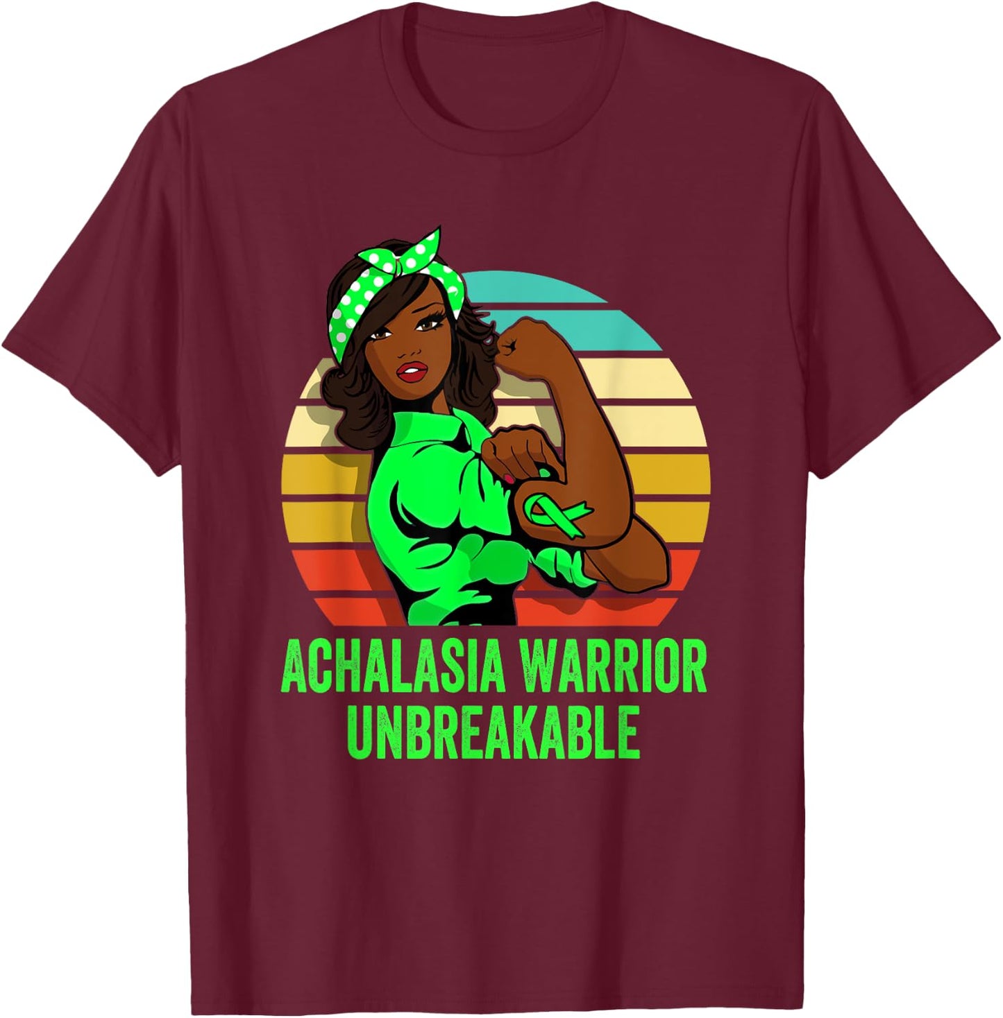 Achalasia Warrior Shirt Unbreakable T-Shirt - T-Shirt | Maroon