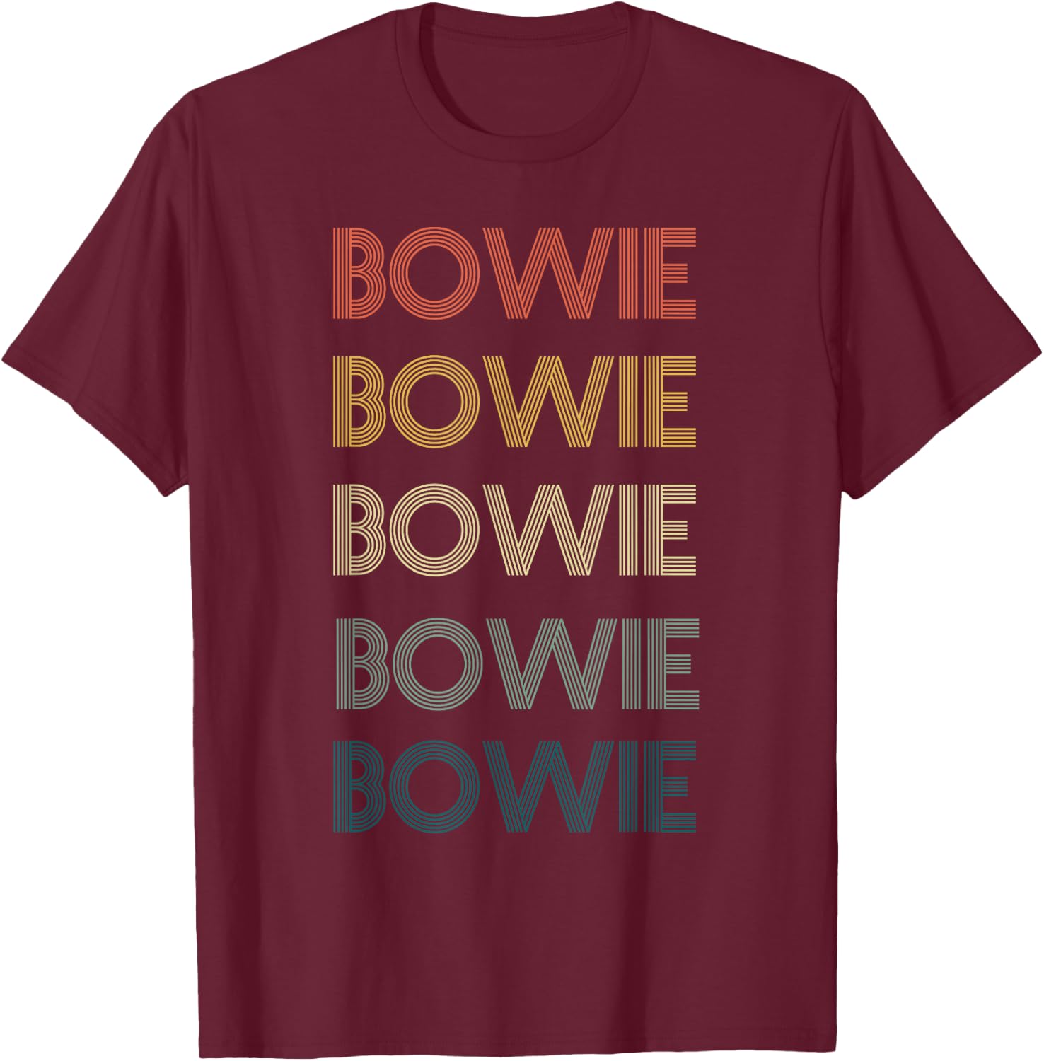 Bowie Maryland Pride Vintage State MD Retro 70s T-Shirt - T-Shirt | Maroon