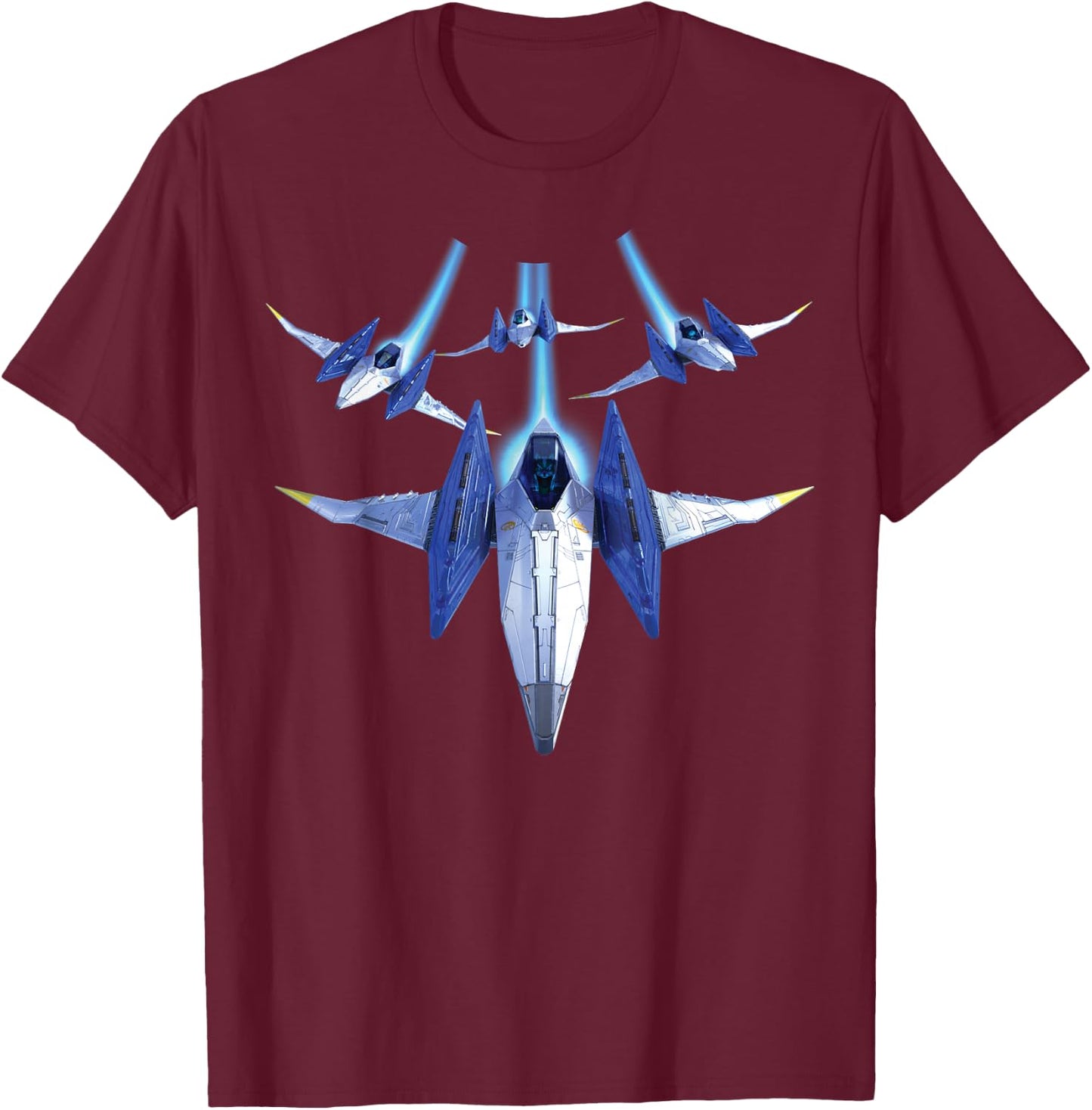 Nintendo Star Fox Zero Group Space Flight T-Shirt - T-Shirt | Maroon