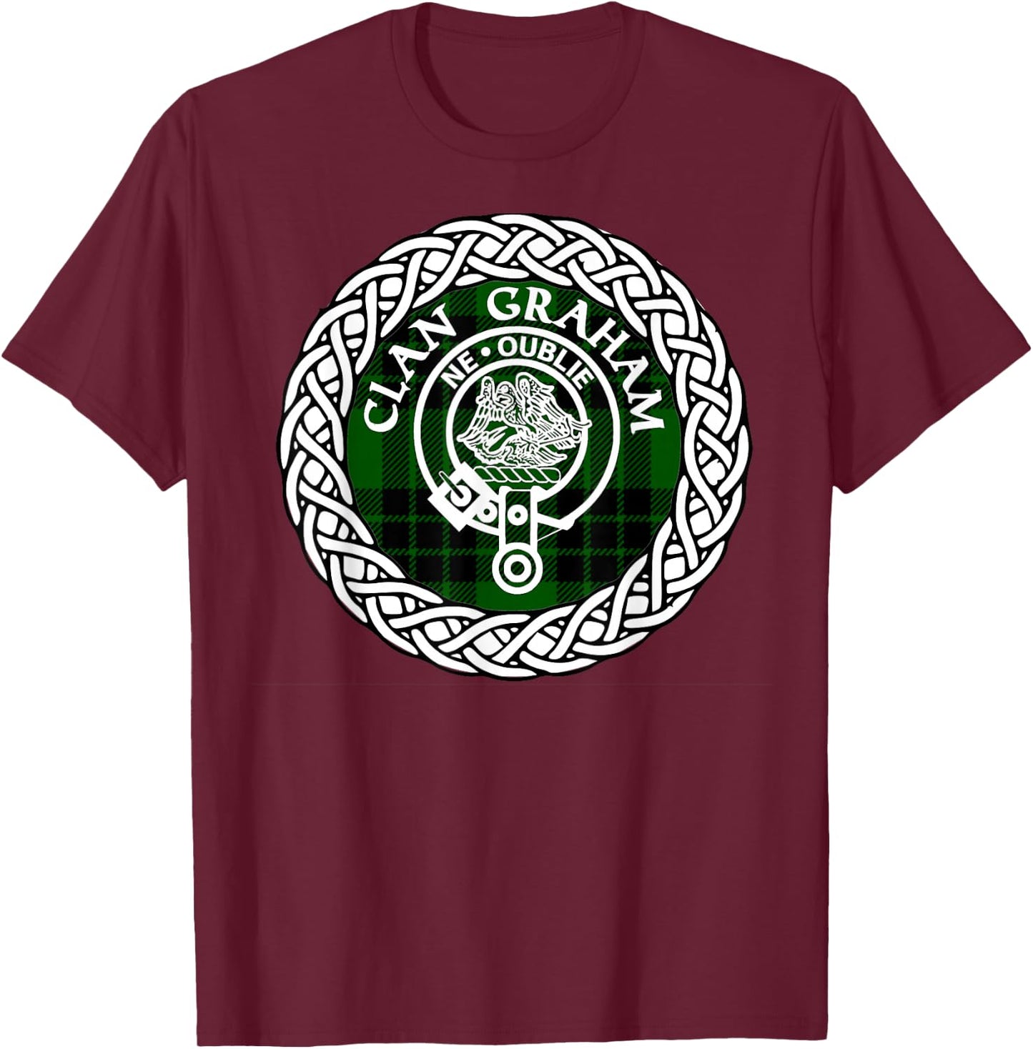 Graham Clan surname Scottish tartan T-Shirt - T-Shirt | Maroon