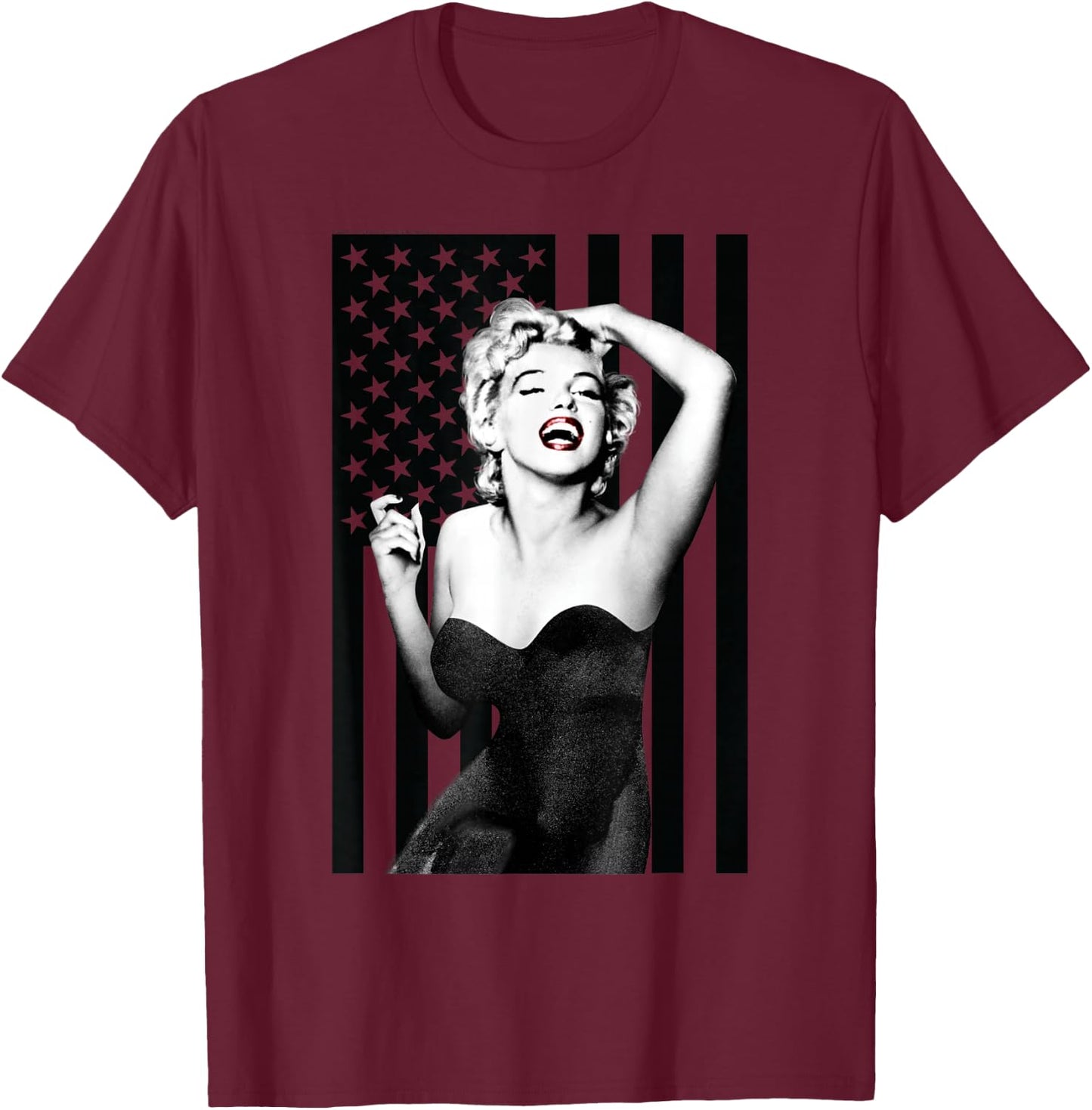 Marilyn Monroe Superstar Marilyn T-Shirt - T-Shirt | Maroon