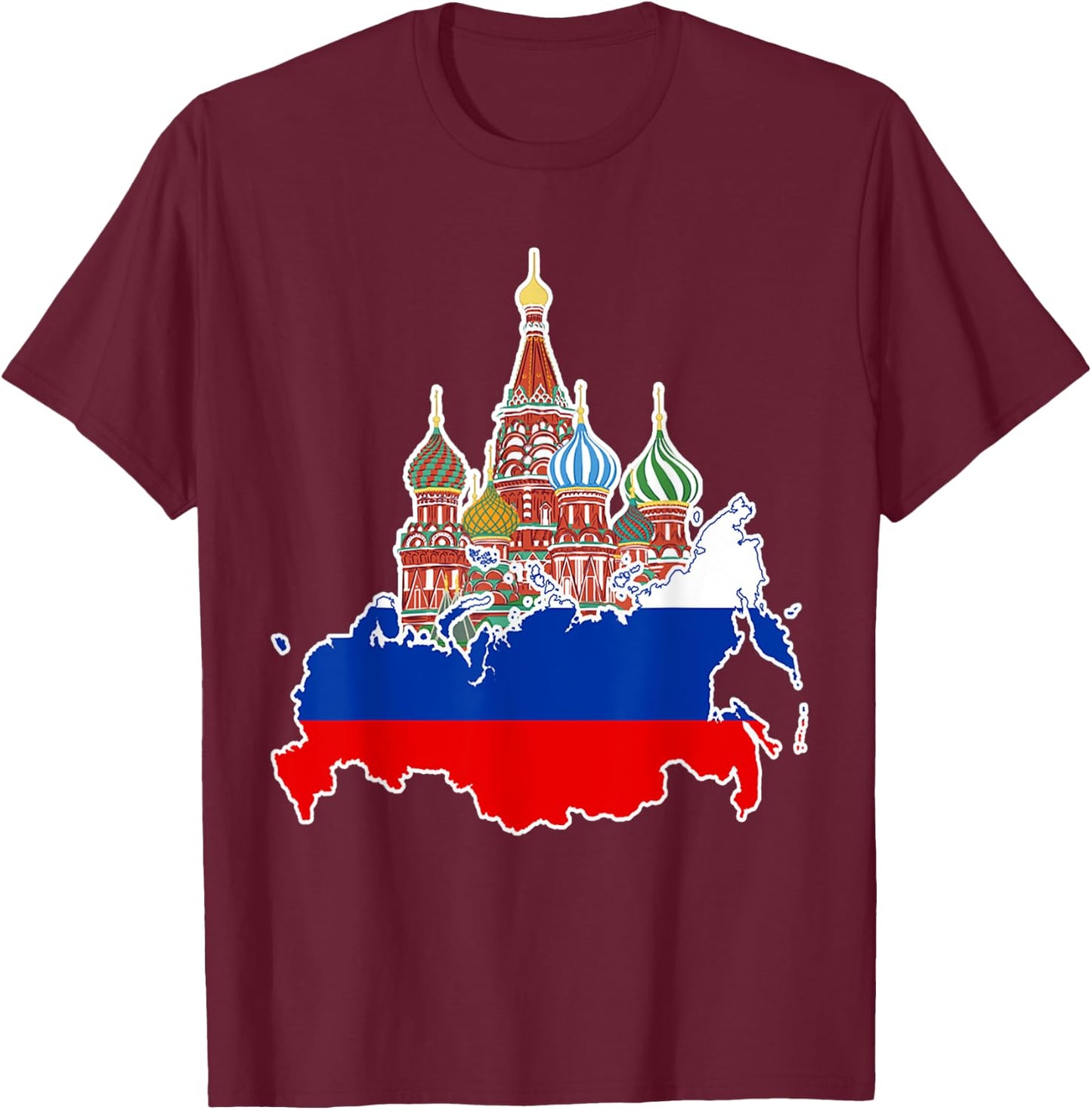 Russian Flag Shirts Kids Russian Soccer Fan, Russian T-Shirt - T-Shirt | Maroon