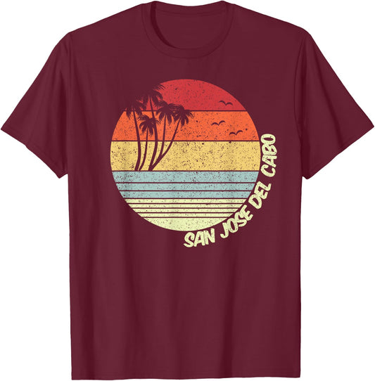 San Jose del Cabo Mexico Beach Vacation Souvenir T-Shirt - T-Shirt | Maroon