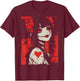 Horror Anime Manga | Japan Japanese Creepy Kawaii Goth T-Shirt - T-Shirt | Maroon