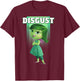 Disney Pixar Inside Out Disgust Green Retro Poster Logo T-Shirt - T-Shirt | Maroon