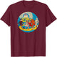 Retro Oz Emerald City The Wizard of OZ Yellow Brick Road T-Shirt - T-Shirt | Maroon