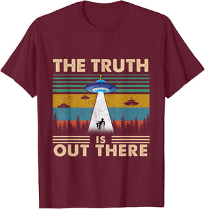 The Truth Is Out There Storm Raid Area 51 Alien T-Shirt - T-Shirt | Maroon