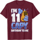 11 Years Capy Birthday to me Boys 11th Birthday Capybara T-Shirt - T-Shirt | Maroon