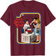 Vintage Cult Classic Fit : Round Neck, Short Sleeve, Black Cotton-Polyester Blend T-Shirt - T-Shirt | Maroon