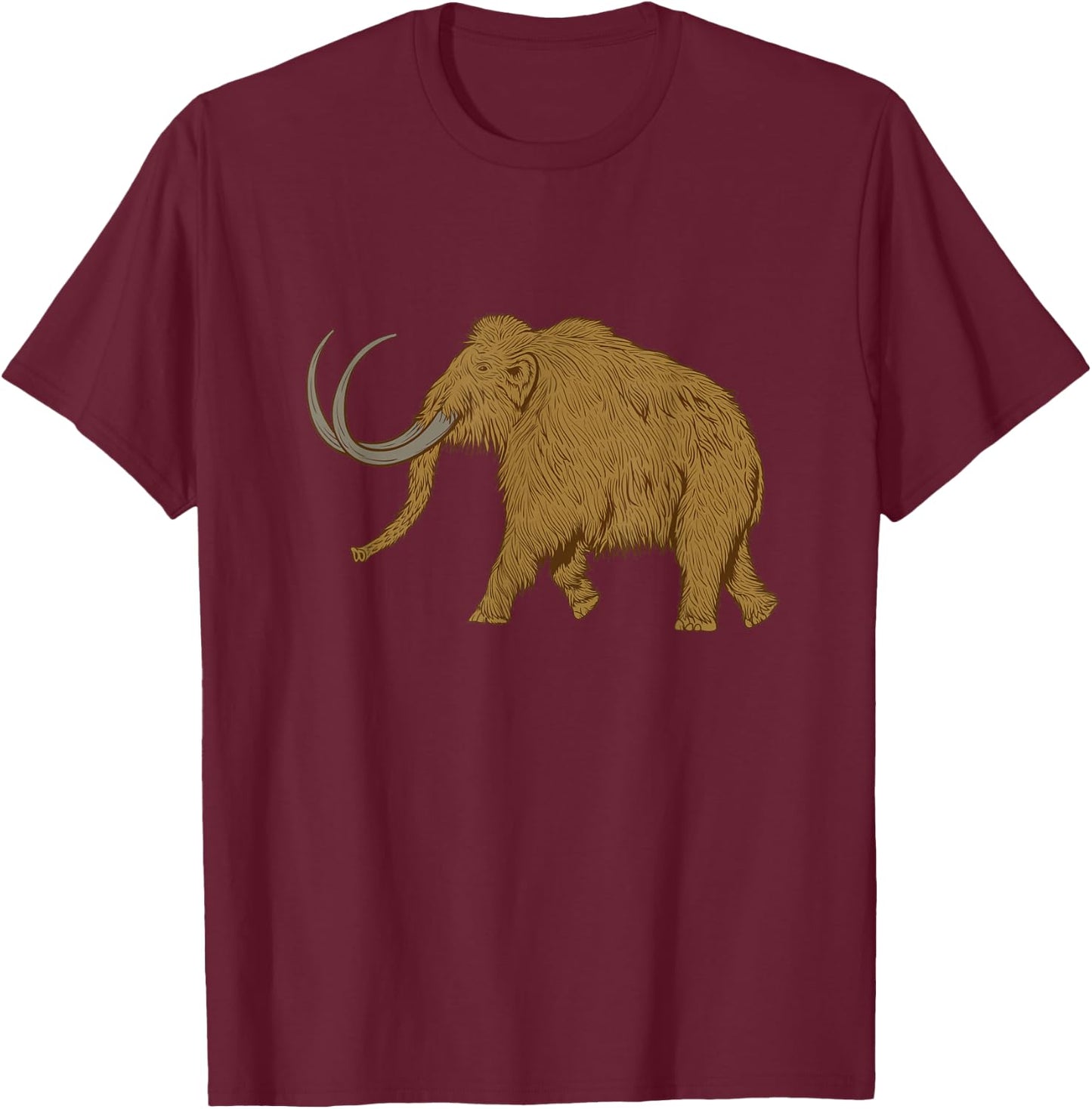 Wooly Mammoth T-Shirt - T-Shirt | Maroon