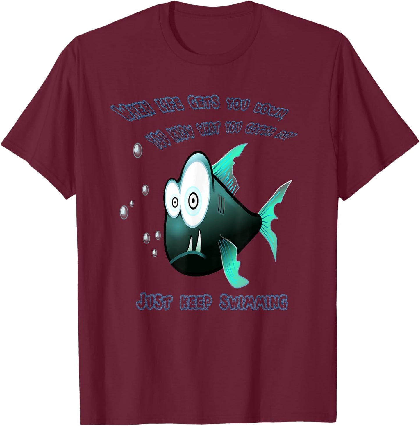 Positive Thinking - Gift Swimmers / Optimists T-Shirt - T-Shirt | Maroon