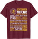 Best Born in September Virgo Facts Shirts for T-Shirt - T-Shirt | Maroon