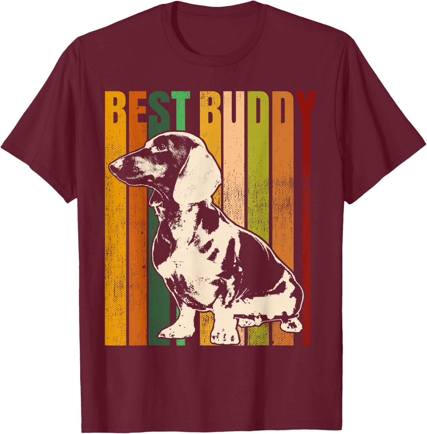 Dachshund Dachshund Teckel T-Shirt - T-Shirt | Maroon