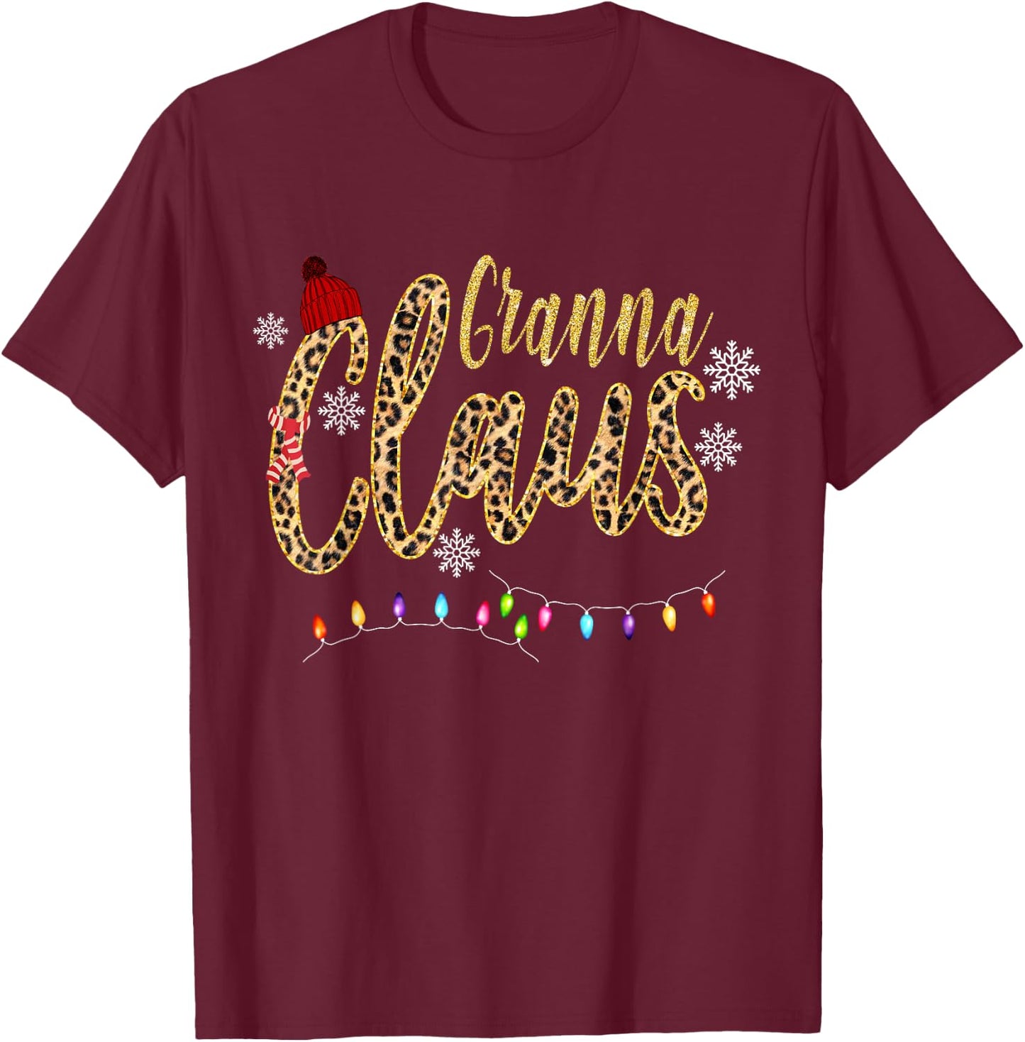 Granna Claus - Christmas gift T-Shirt - T-Shirt | Maroon