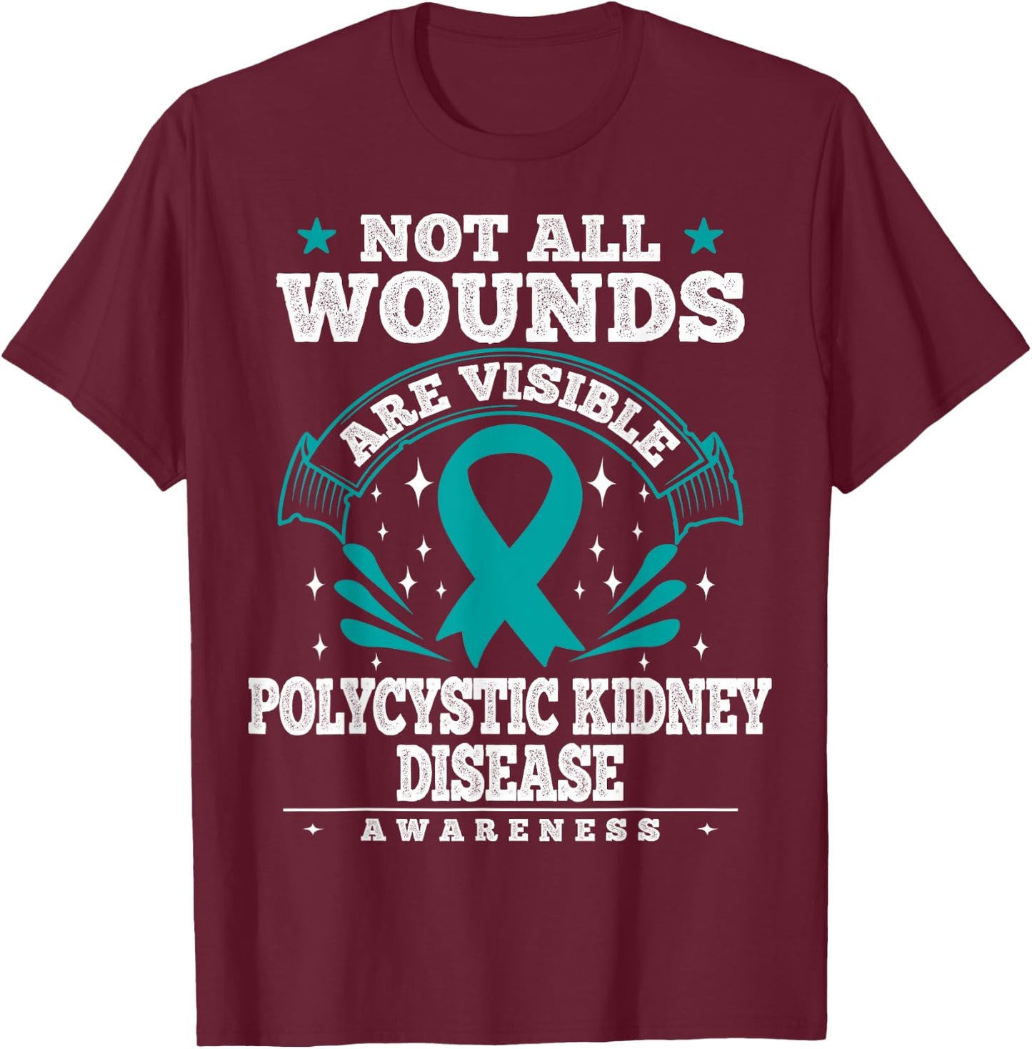 Polycystic Kidney Disease Gift - PKD Awareness T-Shirt - T-Shirt | Maroon