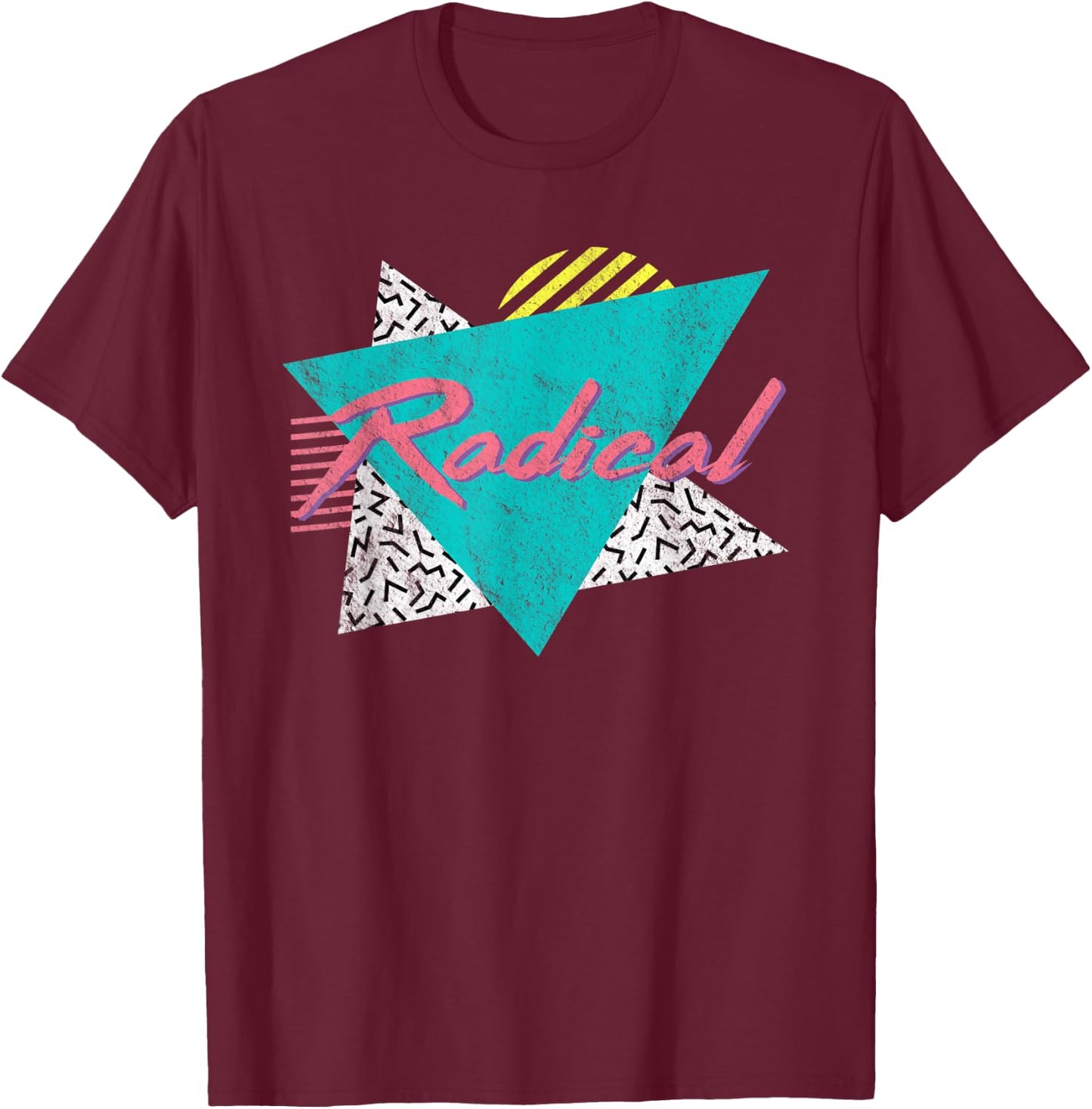 Radical Retro Vintage 80's 90's Gift T-Shirt - T-Shirt | Maroon