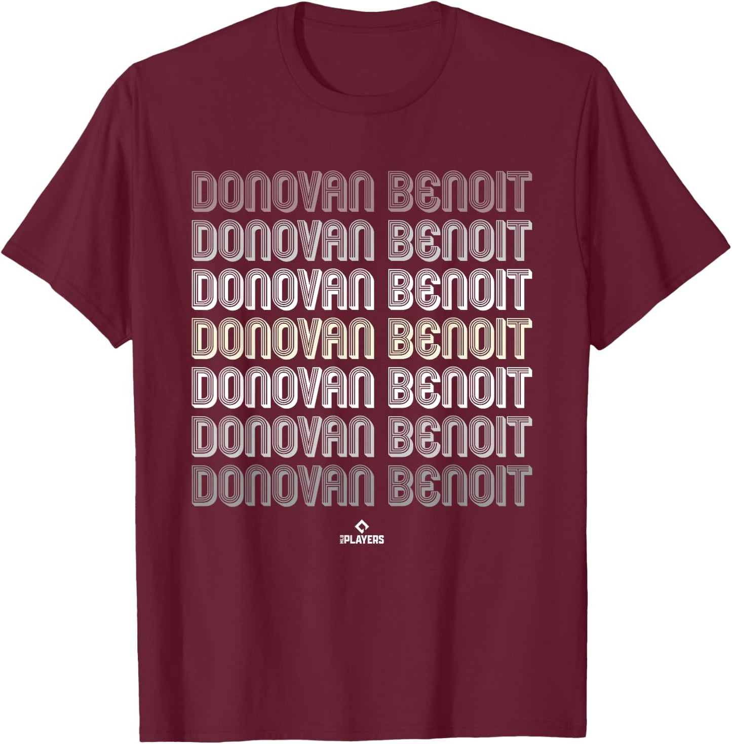Retro Repeat Donovan Benoit Prospect Baseball Fan Gear T-Shirt - T-Shirt | Maroon