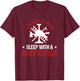 Fireman Feel Safe At Night Sleep With A Firefighter T-Shirt - T-Shirt | Maroon