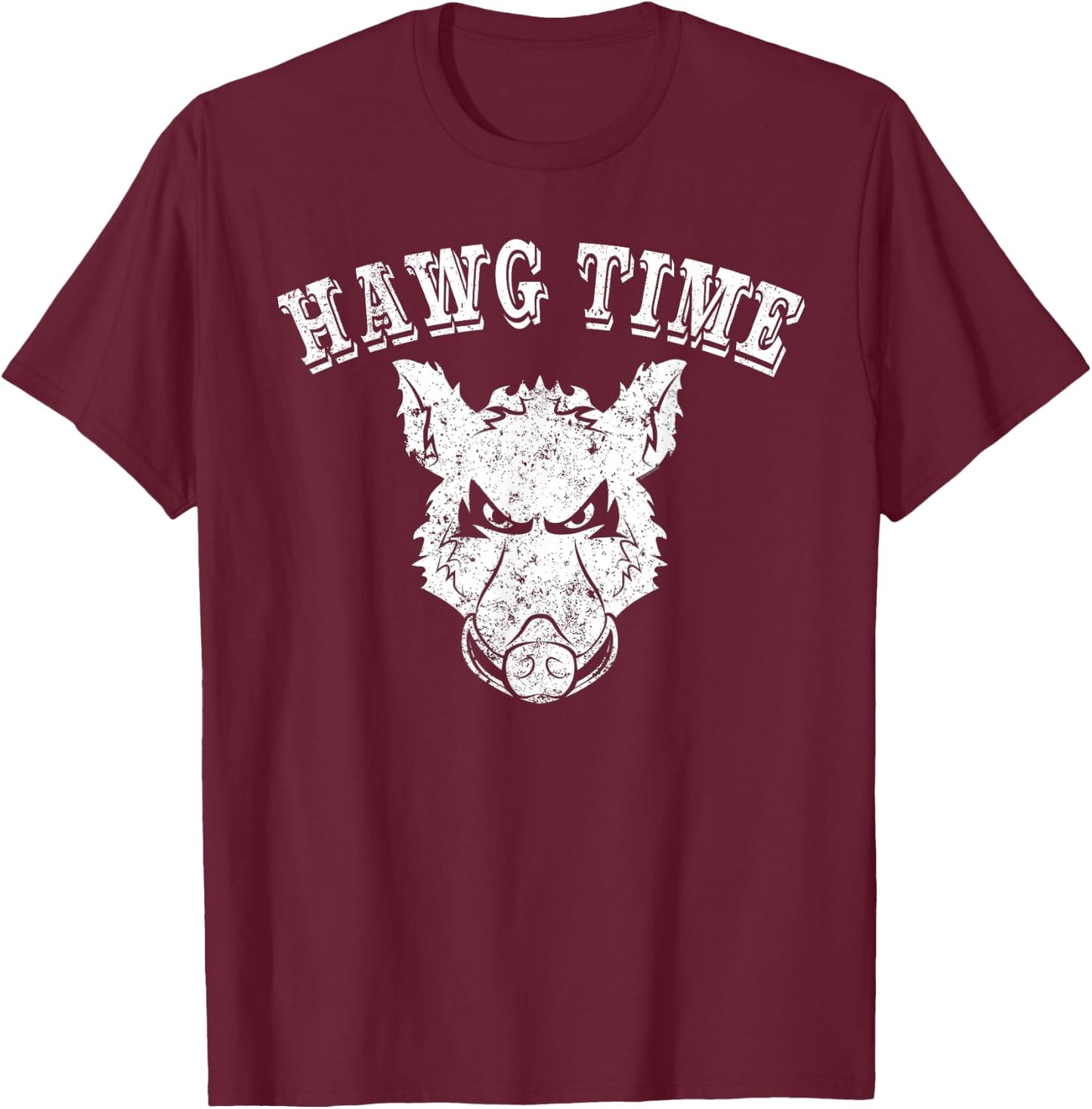 Pig Hunting Shirt Hawg Time Pig Hunting Gear Shirt Javelina T-Shirt - T-Shirt | Maroon