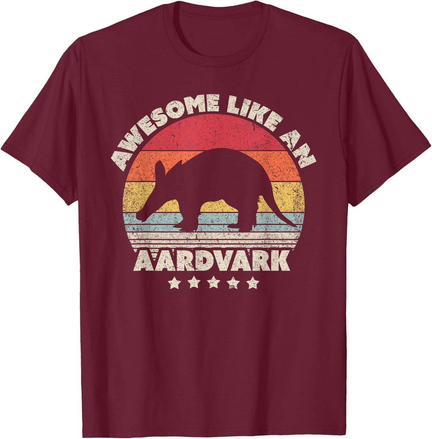 Erdferkel Aardvark Shirt Vintage T-Shirt - T-Shirt | Maroon