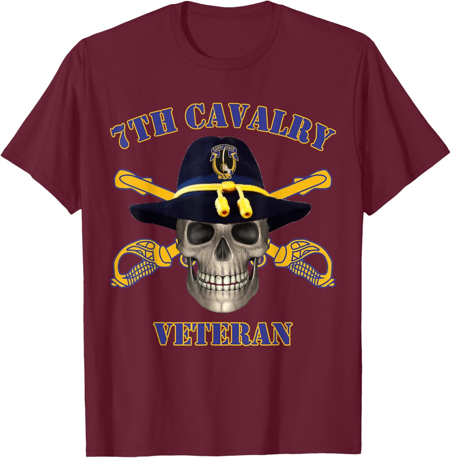 7th Cavalry - for Army Vets of Seventh Cavalry T-Shirt - T-Shirt | Maroon