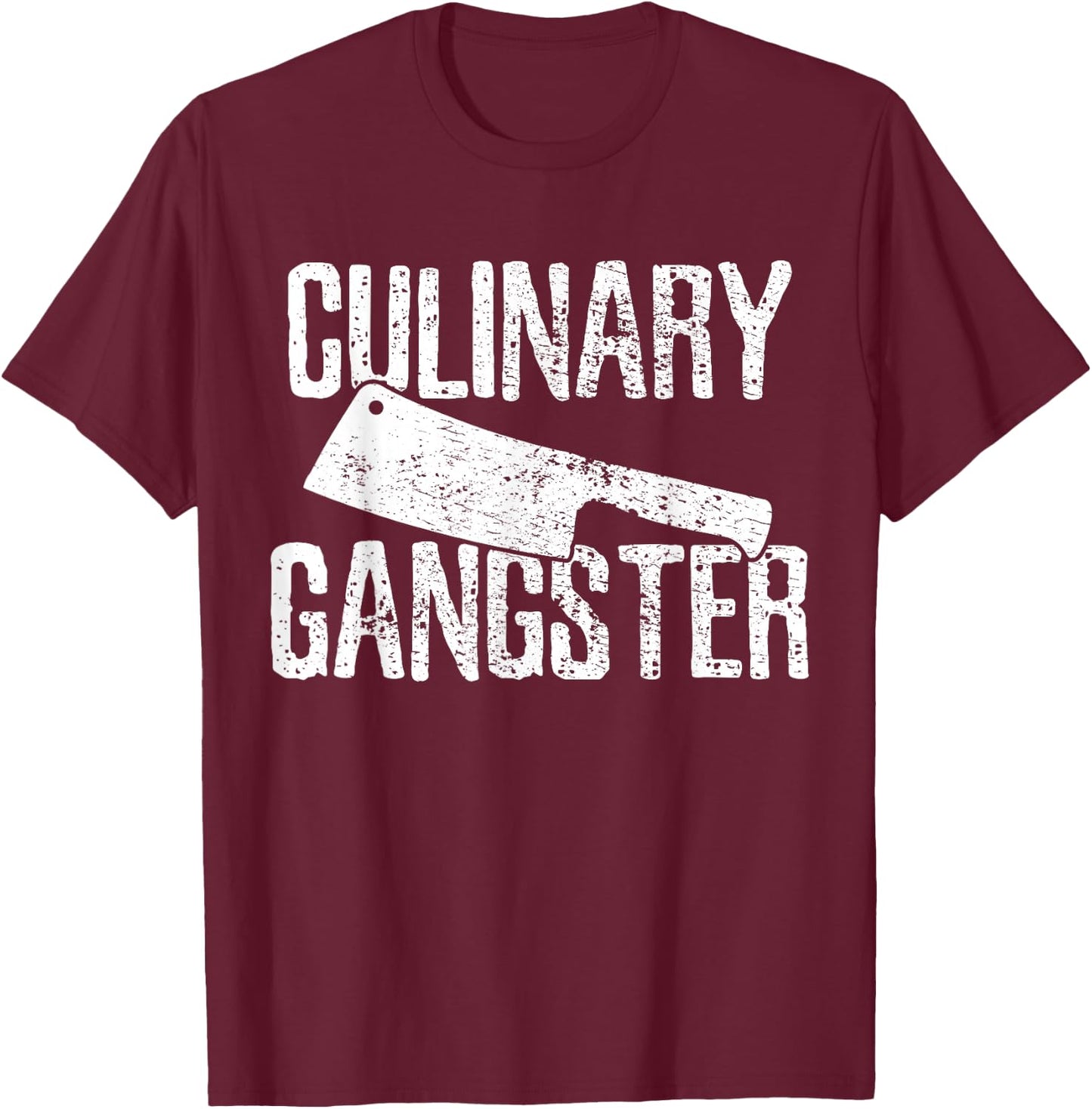 Koch Koch Cooking Culinary Gangster T-Shirt - T-Shirt | Maroon