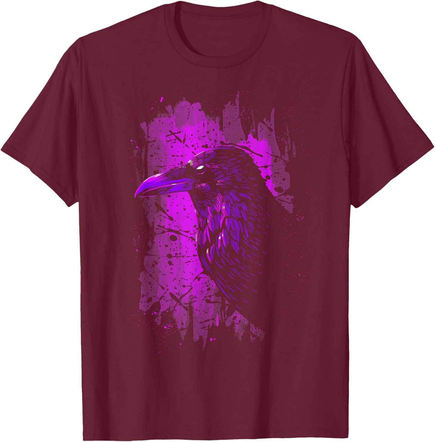 Crow purple colour T-Shirt - T-Shirt | Maroon
