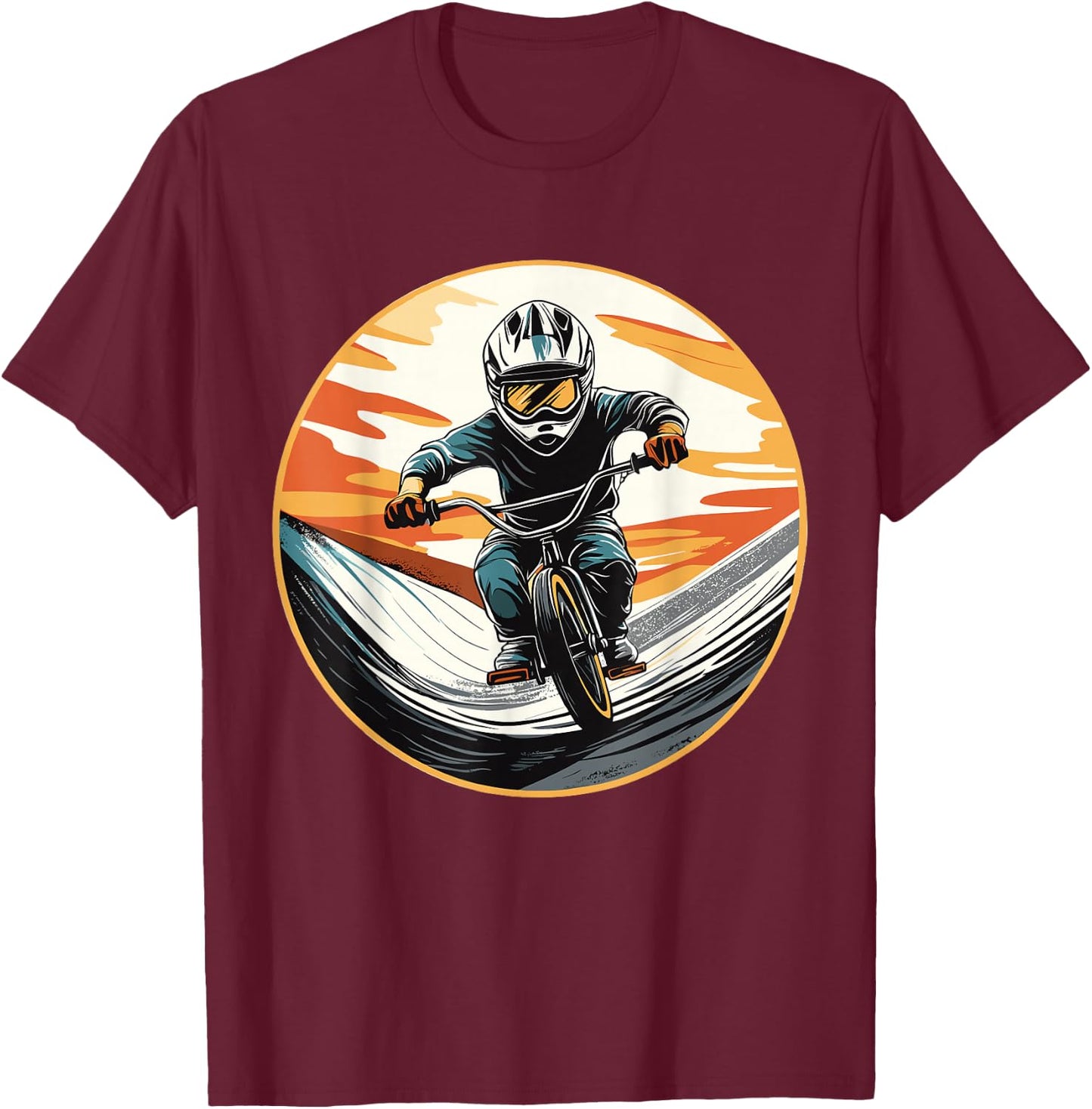 Kids BMX T-Shirt - T-Shirt | Maroon