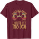 Hold My Drink I Have To Pet This Dog Funny Puppy Lover Gift T-Shirt - T-Shirt | Maroon