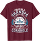 Cornhole Funny Grandpa Cornhole Grandfather Funny T-Shirt - T-Shirt | Maroon