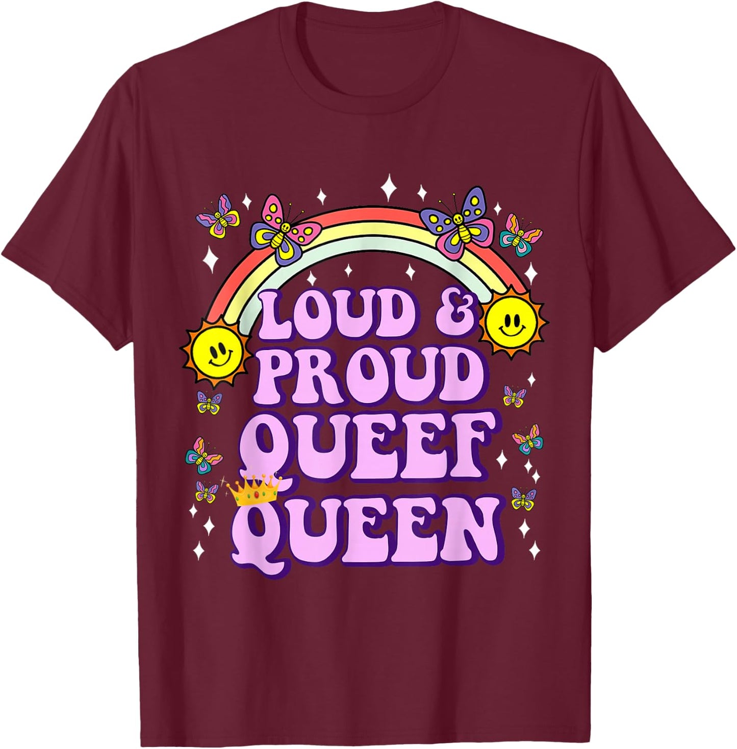 Love Queefing Queef Funny Queefed Embarrassing Adult Humor T-Shirt - T-Shirt | Maroon