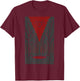 Twin Peaks Entrance Pastel Painted Poster Graphic T-Shirt - T-Shirt | Maroon