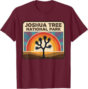 Joshua Tree National Park Hiking Camping Men Women Kids T-Shirt - T-Shirt | Maroon