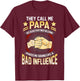 Papa Shirts Funny Fathers Day They Call Me Papa T-Shirt - T-Shirt | Maroon