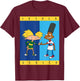 Arnold And Gerald Handshake Designer Brand T-Shirt - T-Shirt | Maroon