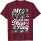 In That Show Ring Livestock Show Mom Livestock Show Mama T-Shirt - T-Shirt | Maroon