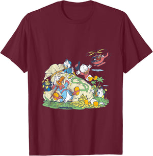 Disney - Ducktales Money Bags T-Shirt - T-Shirt | Maroon