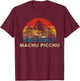 Machu Picchu Vintage Machu Picchu - Peru Souvenir Black T-Shirt - T-Shirt | Maroon