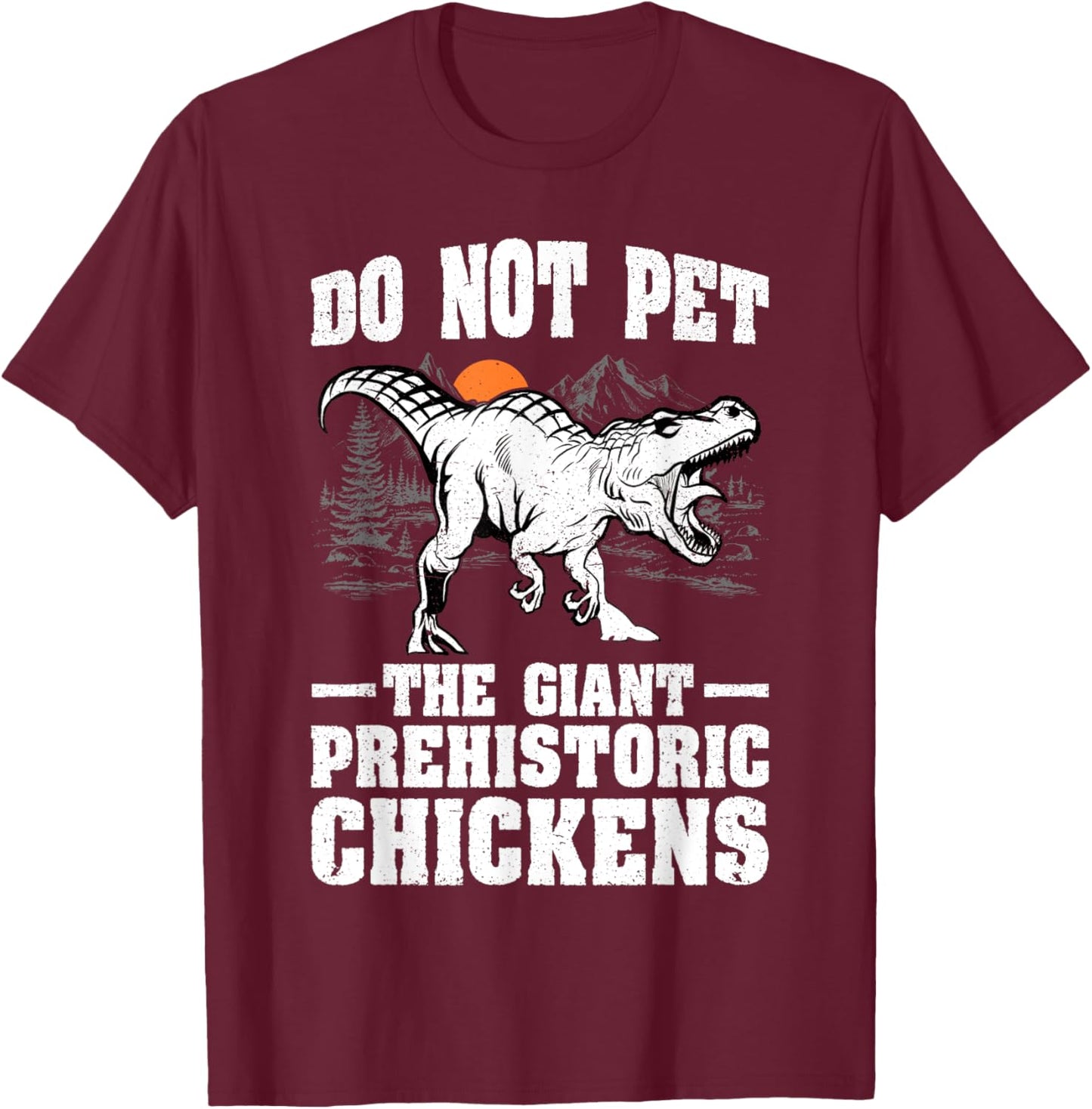Do not pet Funny Dino TRex Dinosaur Boys T-Shirt - T-Shirt | Maroon
