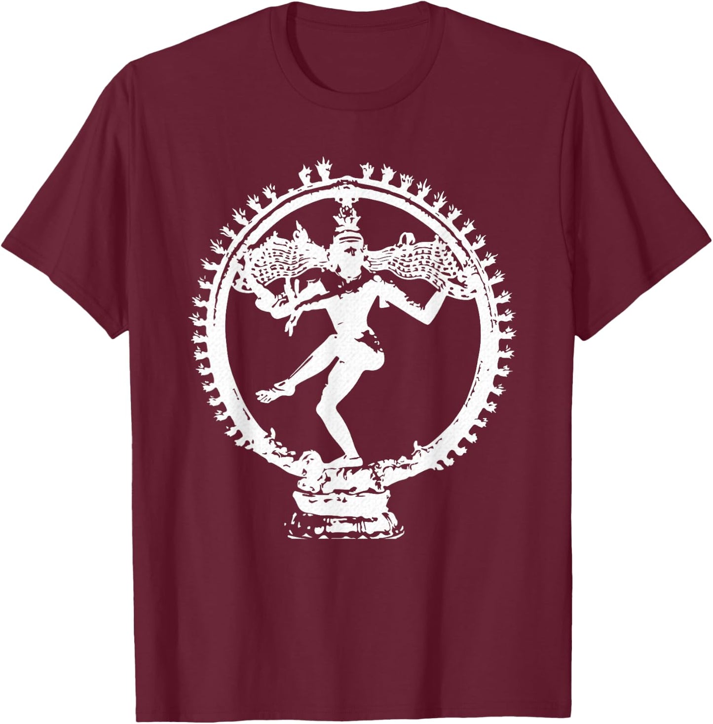 Nataraja Hindu Mythology Shaivism - God Shiva Lord of Dance T-Shirt - T-Shirt | Maroon