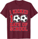 Kids I Kicked 100 Days Of School 100th Day Of School Boys Soccer T-Shirt - T-Shirt | Maroon