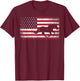 American Flag 4th of July Horse Patriotic Vintage Men Women T-Shirt - T-Shirt | Maroon