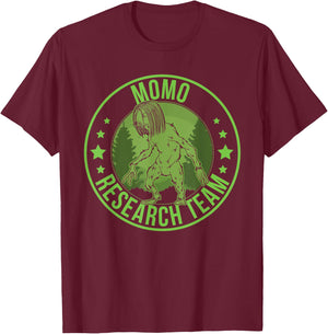Momo The Monster Hide & Seek Research Team Champion Cryptid T-Shirt - T-Shirt | Maroon